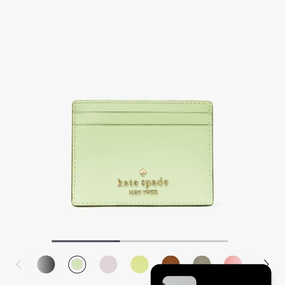 Kate Spade Mint Green Card Holder - Picture 1 of 3